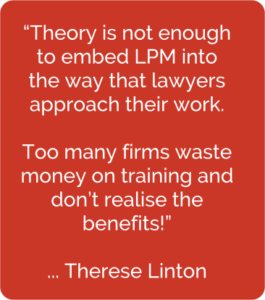 Theory is not enough to embed ... LPM quote from Therese Linton